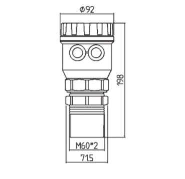 HS AW Ultrasonic Level Meter
